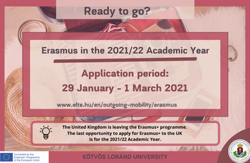 Ready to go? - Apply for Erasmus+ scholarship