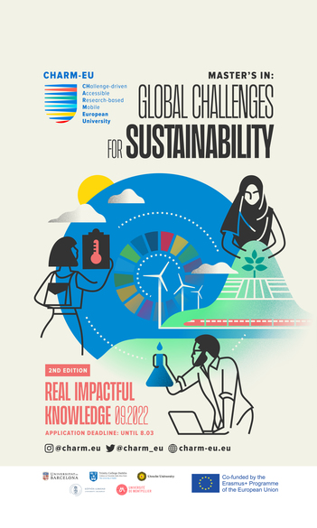 Application for the CHARM-EU Master's in Global Challenges for Sustainability is open!