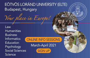 Info session: Study programs in Humanities at the top university in Hungary