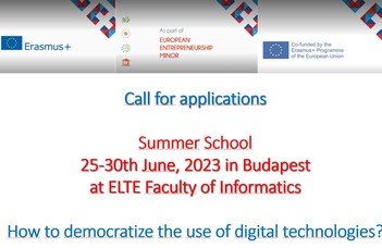 International Summer School on democratizing digital technologies
