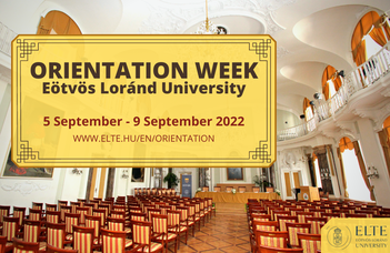 ORIENTATION WEEK 2022/2023 AUTUMN (5 September - 9 September 2022)