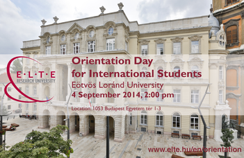 Orientation Day for International Students 2014/2015 Autumn
