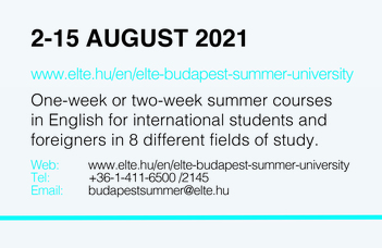 ELTE Budapest Summer University 2021