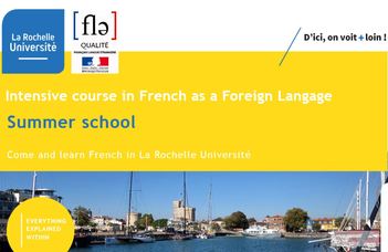 Intensive course in French as a  Foreign Language Summer school