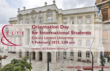 Orientation Day for International Students 2014/2015 Spring