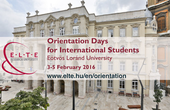 Orientation Days for International Students 2015/2016 Spring