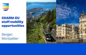 CHARM-EU mobility opportunities for academic and professional staff