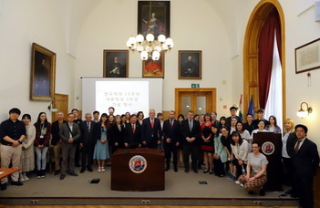 Celebration at the Korean Department