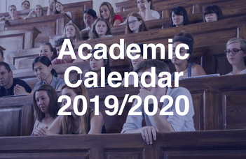 Academic calendar 2019/2020