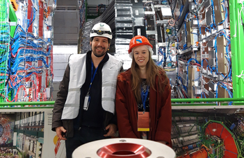 Fizikus hallgatók a CERN részecskegyorsítójában