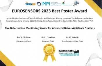 Eurosensors 2023 Best Poster Award az ELTE informatikusainak