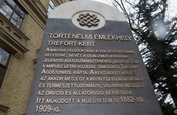 Vezetett séta a Trefort-kertben.