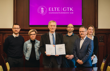 Négycsillagos EFQM-minősítést kapott az ELTE GTK