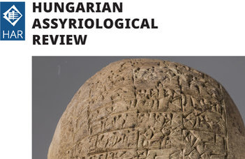 Megjelent a Hungarian Assyriological Review első száma