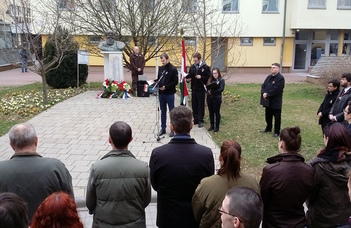 Március 15-re emlékeztek a szombathelyi campuson