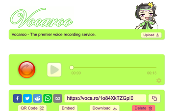 Audio visszajelzés a hallgatók munkájára a Vocaroo alkalmazással