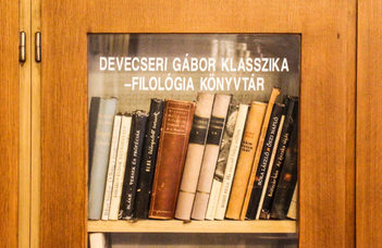 Devecseri Gábor hagyatéka a szombathelyi campuson