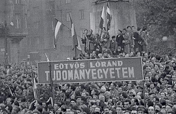 1956-os megemlékezések az ELTE karain
