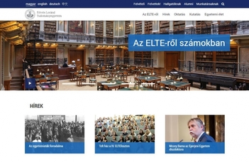 Díjazták az ELTE új honlapját