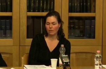 Cseres Katalin angol nyelvű előadása.