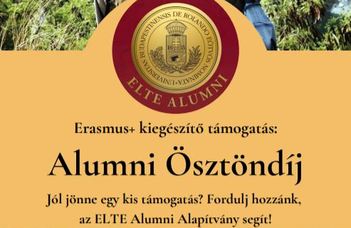 ELTE Alumni Erasmus+ kiegészítő ösztöndíj